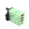 Ldnio yellow four-wire multi-port charger plug digital charging head Application Scenario